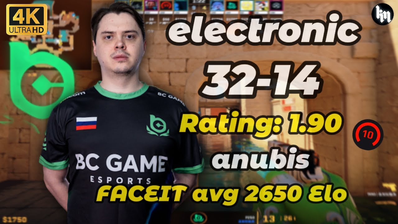 electroNic (32-14) 5-stack (Anubis) | FACEIT Ranked | Jan 14, 2026 #cs2 #POV