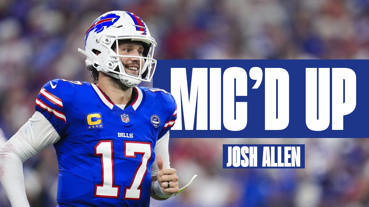 Josh Allen Mic'd Up For HISTORIC Buffalo Bills Stadium Opening Flu Game Against The Detroit Lions!