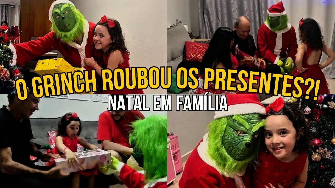 O GRINCH APARECEU NO NOSSO NATAL 😱🎁 TROCA DE PRESENTES EM FAMÍLIA