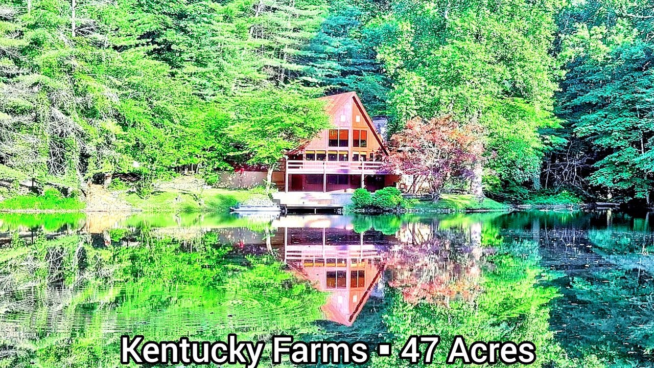 Kentucky Farms For Sale | 47+ Acres | 2- Acre Stocked Lake | Kentucky Land For Sale | Waterfront