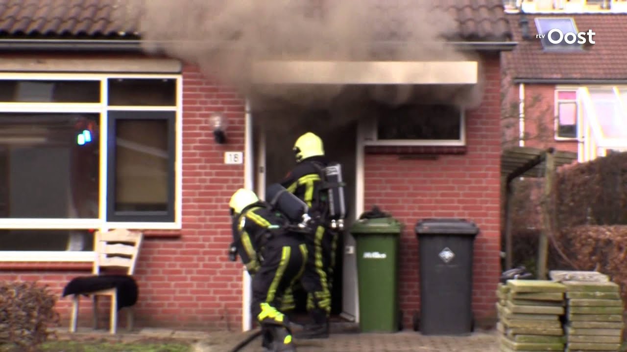 Brand in huis aan Theo Wolvecampstraat in Hengelo