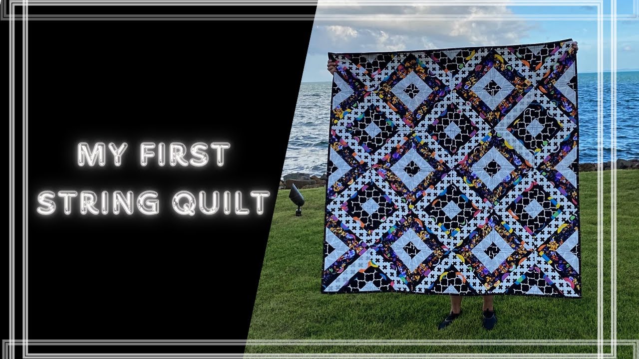 My First Quilt (#QAYG String Quilt)