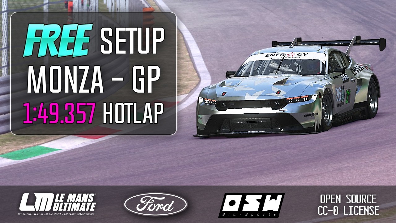 Monza: Lap Guide & FREE Setup | 1:49.35 Hotlap /w Ford Mustang GT3