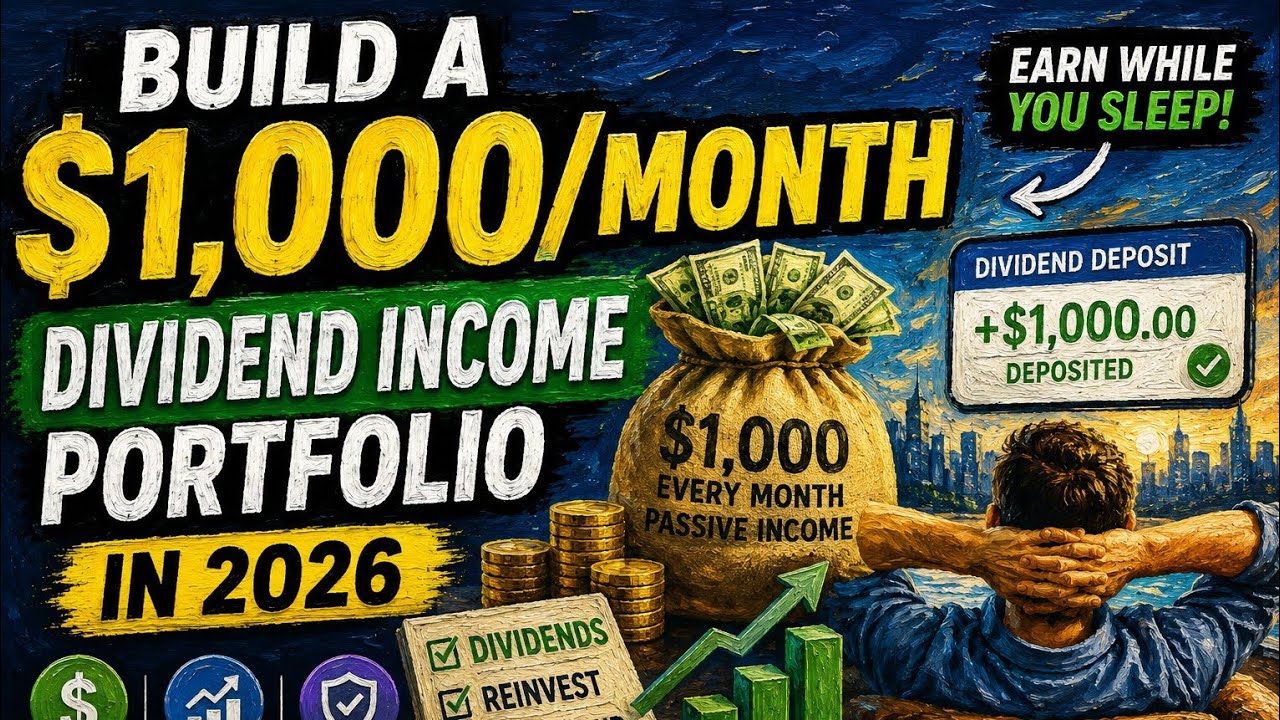 HOW TO BUILD A $1,000/MONTH DIVIDEND INCOME PORTFOLIO IN 2026 💰📈