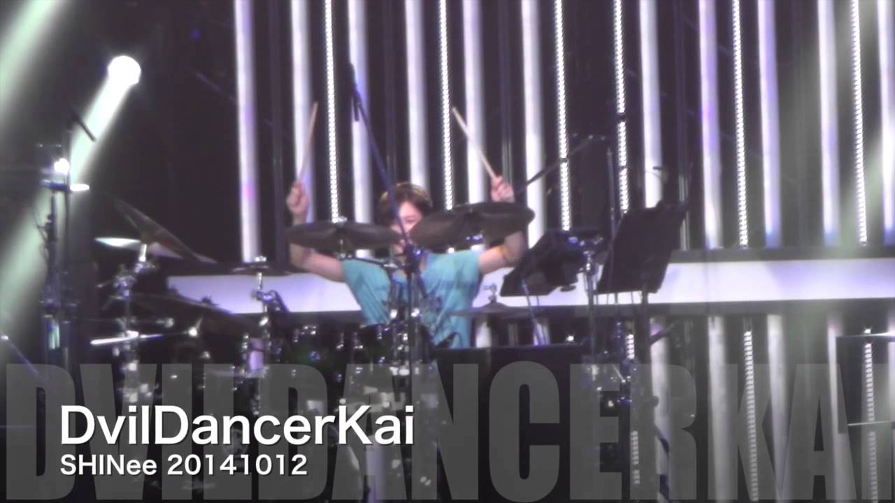 [HD]141012 SHINee Ishikawa Day1  Ending TAEMIN focus He played keyboard & drum