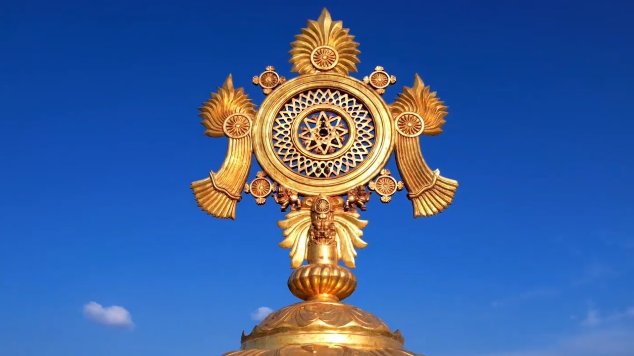 Swarnagiri temple drone view