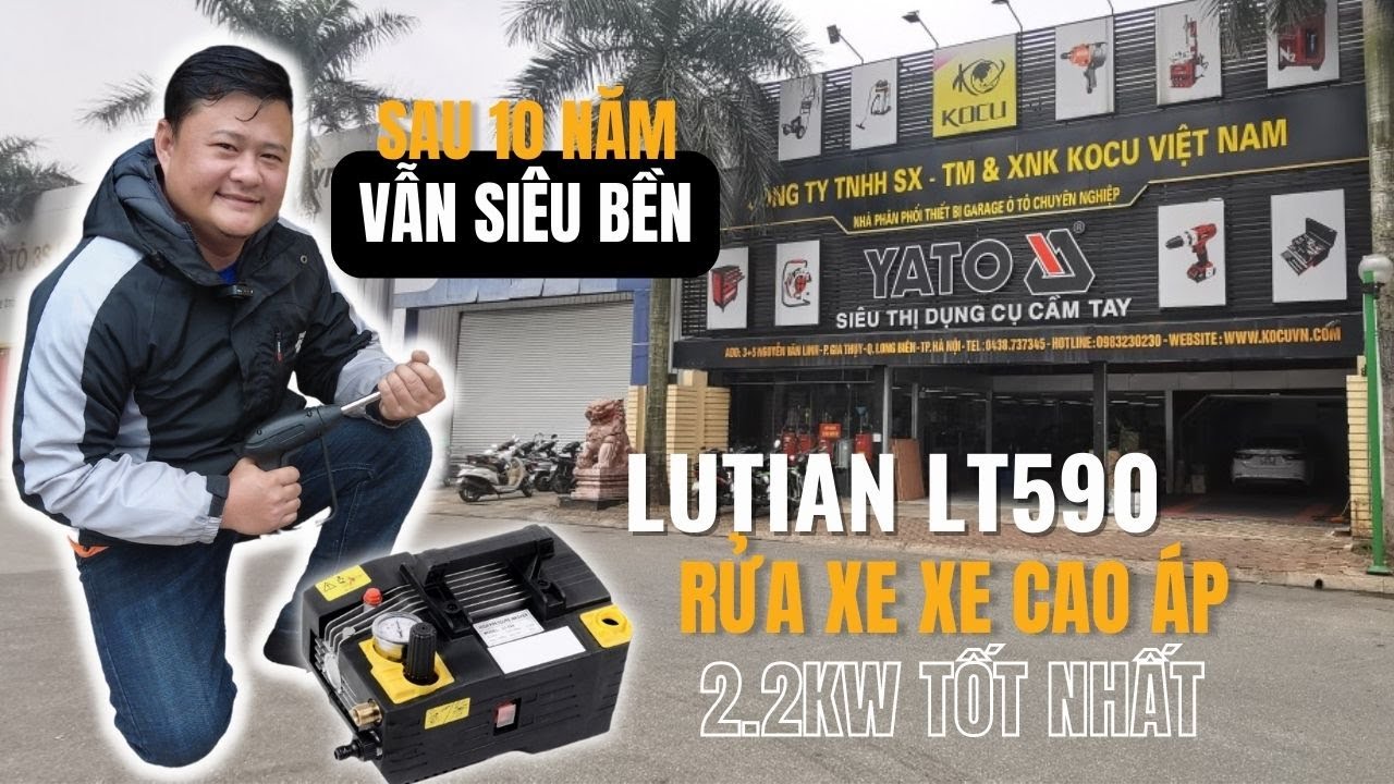 Máy rửa xe #Lutian LT590 | Sau 10 Năm (Vẫn Cực Khởe & Siêu Bền)