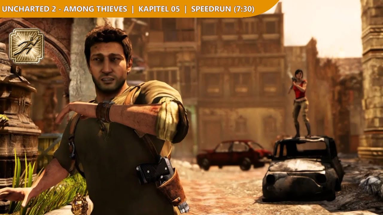 Uncharted 2 - Among Thieves - Gold-Trophäe 'Kurzer Ausflug in die Kriegszone' - Speedrun - Kapitel 5