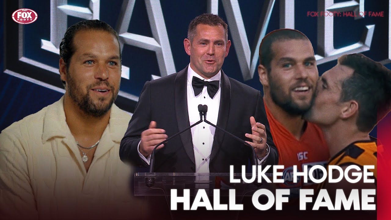 ‘Probably a good moment for Hodgey’ Buddy’s perfect tribute to old mate 😍 Luke Hodge full speech 🟤🟡