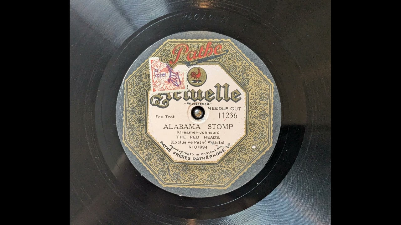 Alabama Stomp - Red Heads - NYC September 14, 1926 Red Nichols, Miff Mole, Jimmy Dorsey