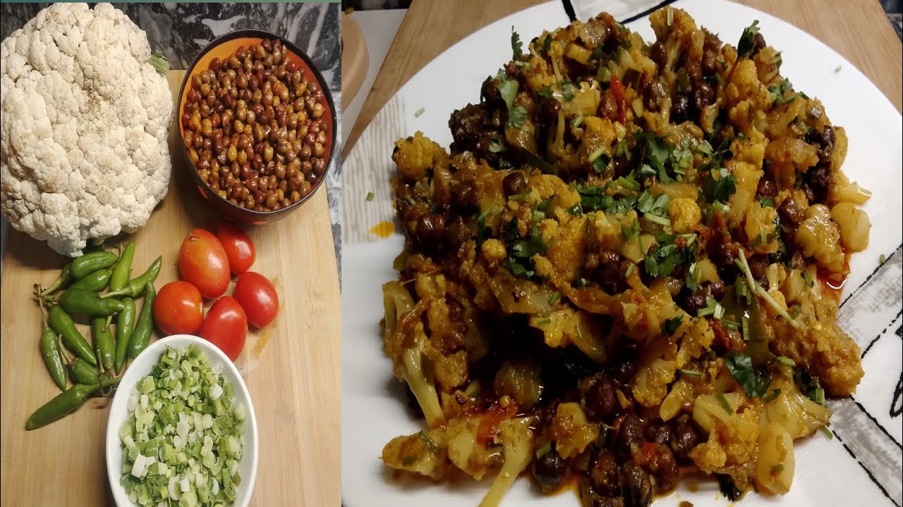 🥬 Gobi Kala Chana Salan Recipe | Healthy Protein Packed Curry | Easy Homemade Pakistani Style
