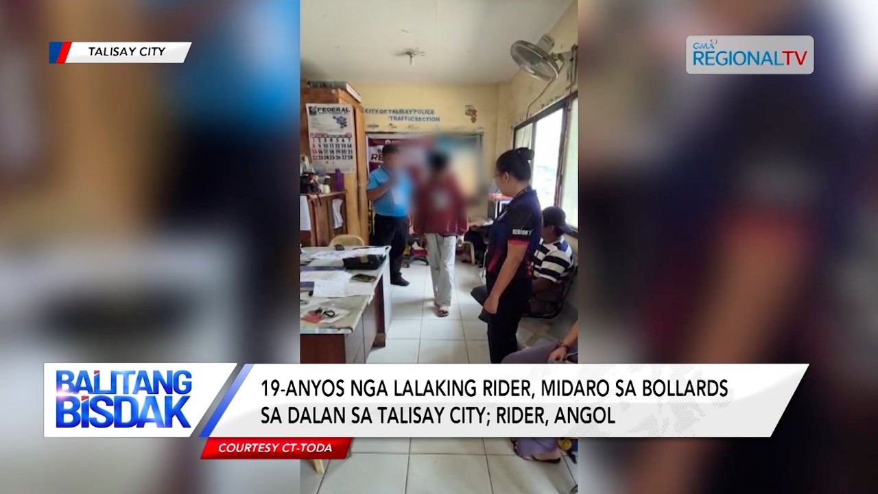 19-Anyos nga Lalaking Rider, Midaro sa Bollards sa dalan sa Talisay City | Balitang Bisdak