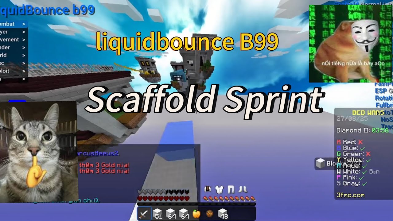 liquidbounce | Share Config Liquidbounce Scaffold sprint 🤪