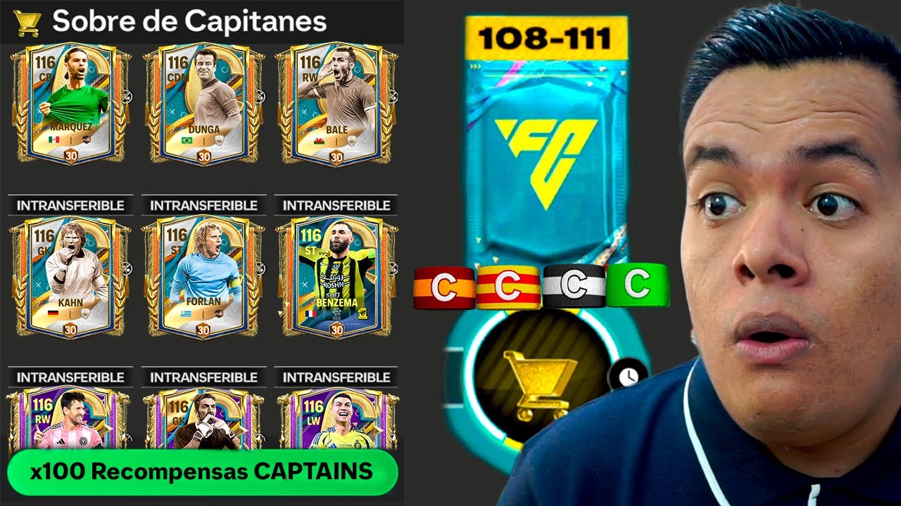 Recib&iacute; 100 Recompensas Finales de CAPITANES en FC Mobile *Adi&oacute;s Evento*