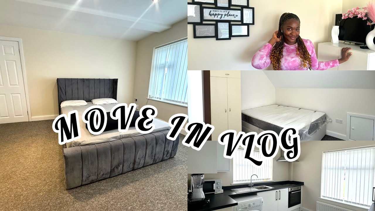 MOVING VLOG 🌹: My first apartment at 22 ❤️| setting up my new place | Cleaning and Organising 🦋