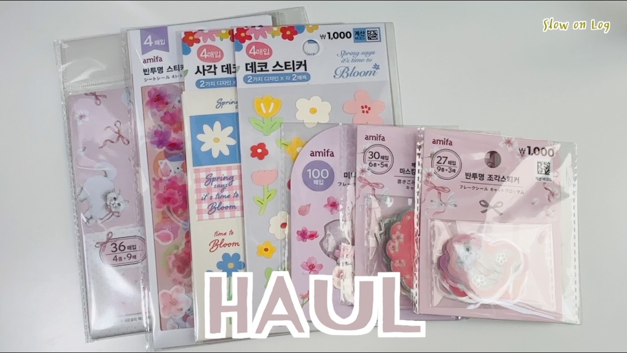 🌸🌼 예쁜 색감 가득 담긴 봄신상 다이소 다꾸템 하울 🌸🌼