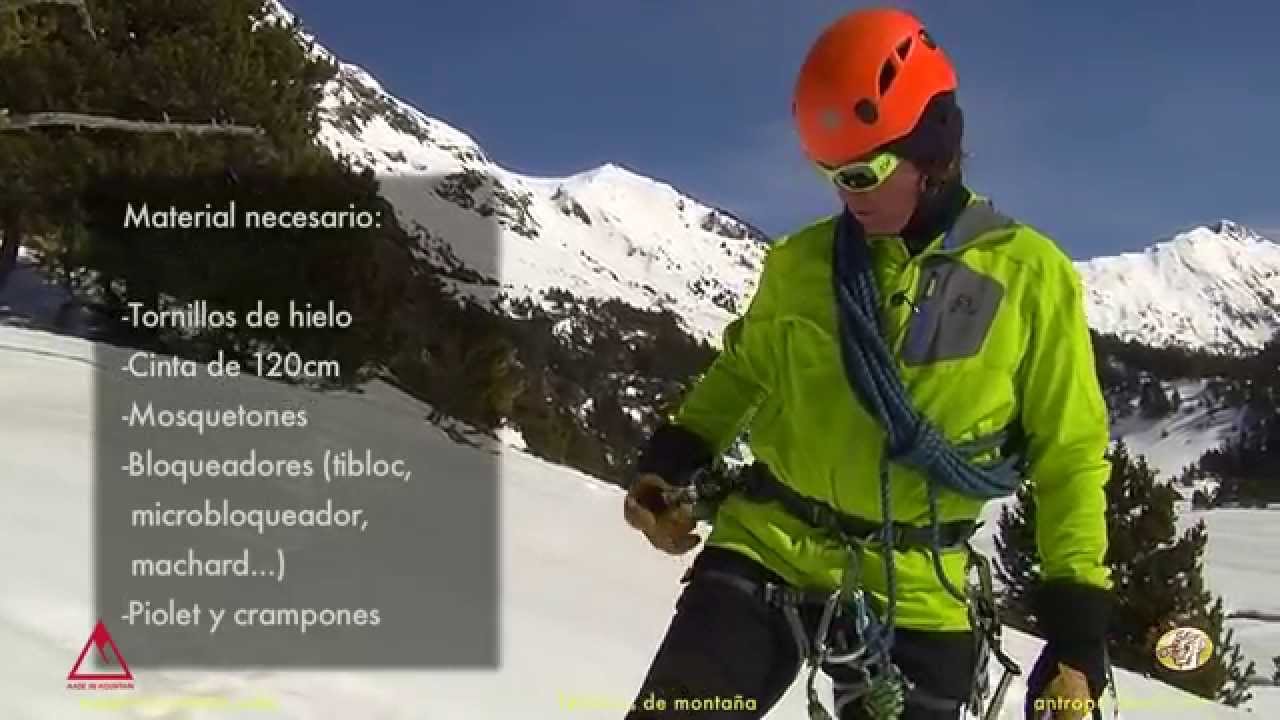 Autorrescate en glaciar