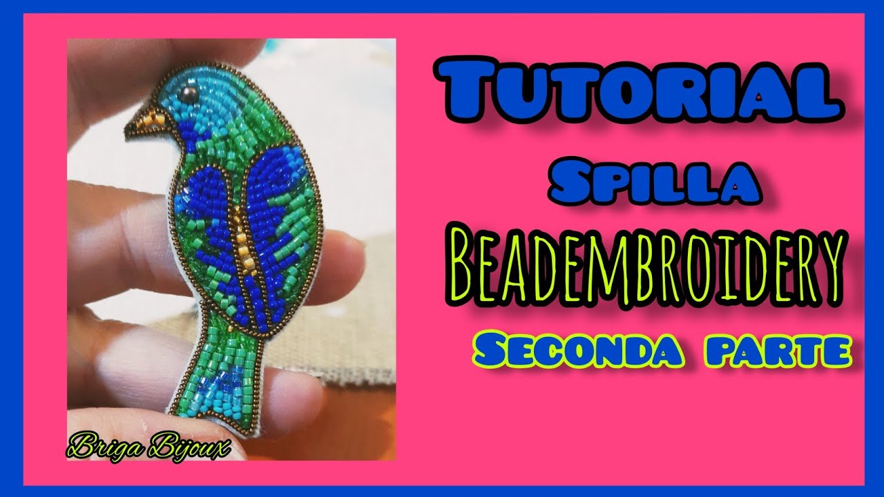 tutorial Spilla Beadembroidery seconda parte.