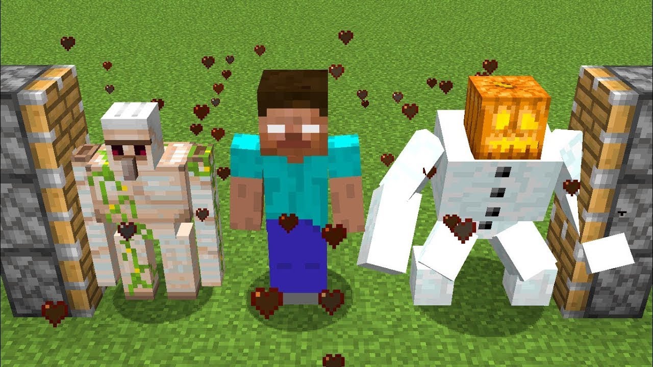 iron golem + herobrine + snow golem = ???