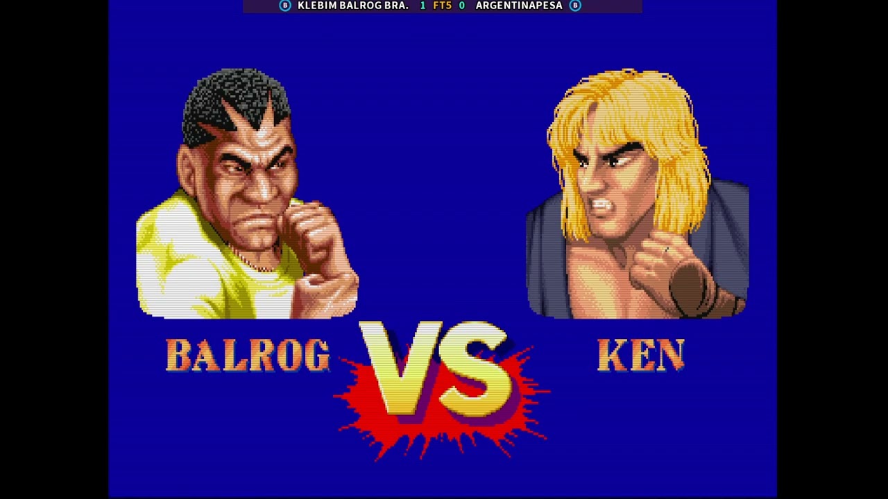 Street Fighter II': Champion Edition - 1/10/26 KLEBIM BALROG BRA. vs. ARGENTINAPESA FT5 [1/3]