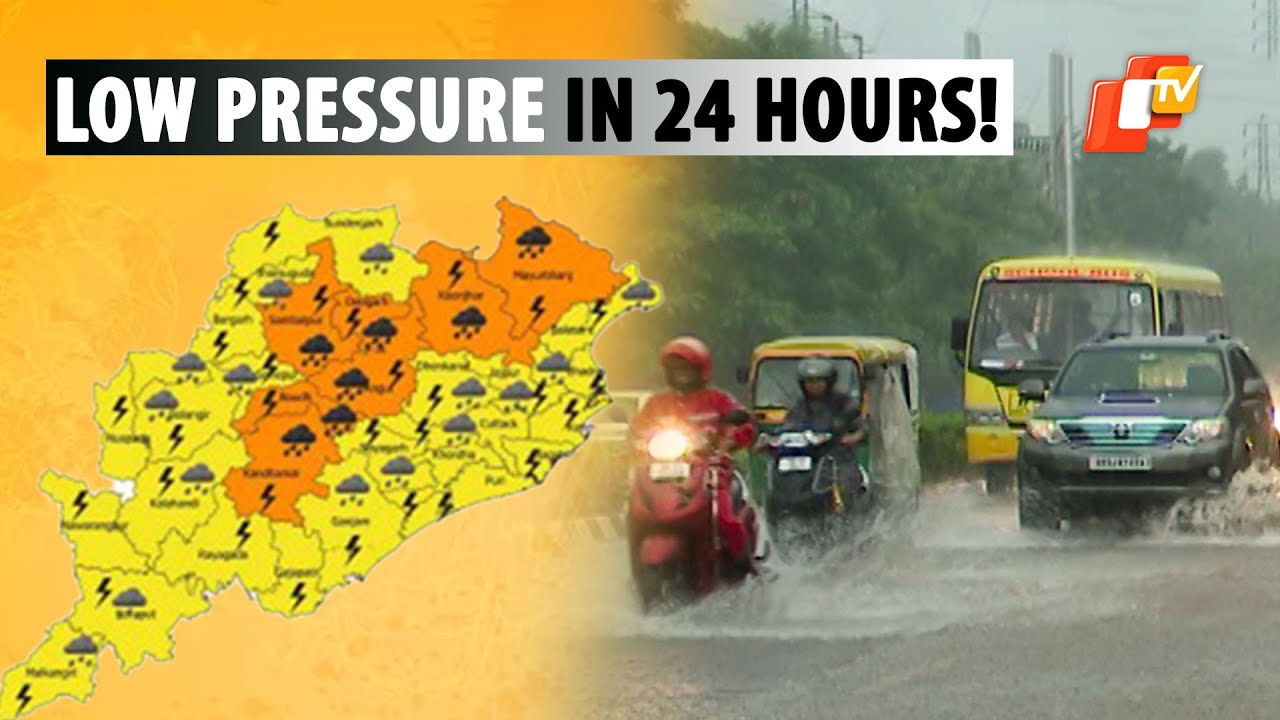 Orange Warning In Odisha As IMD Predicts Low pressure in 24 hours, Very Heavy Rain Likely