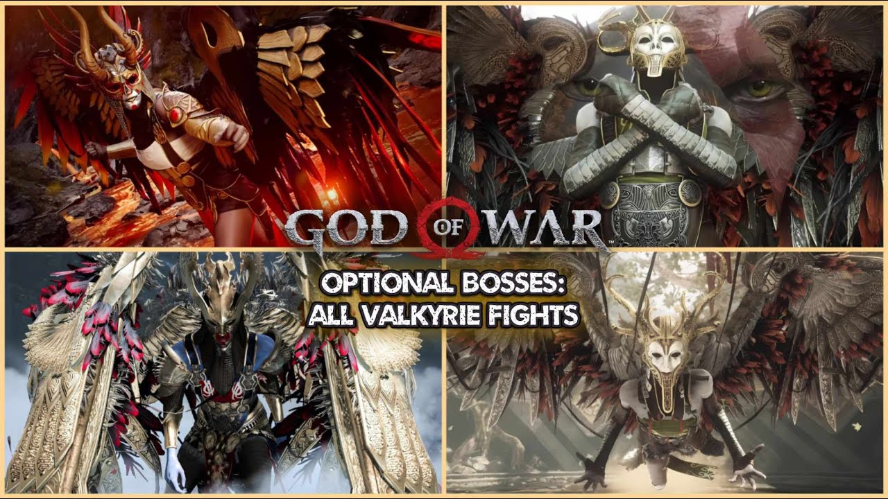 God Of War: 2018 – All Valkyrie Fights (Optional Bosses)