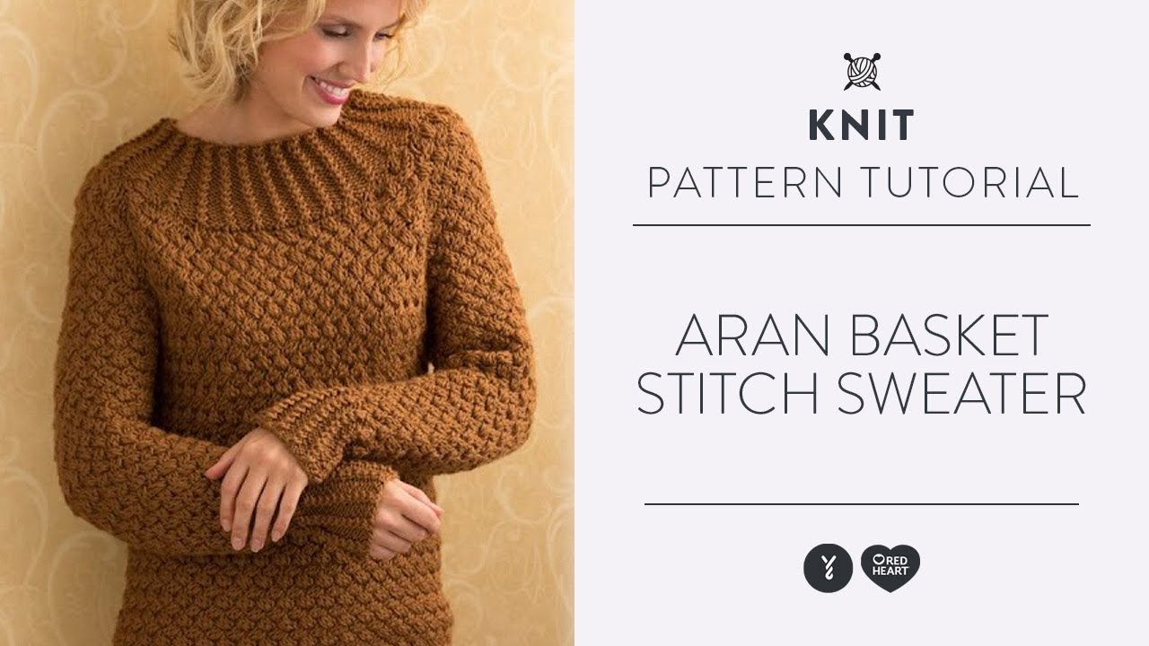 Aran Basket Stitch Sweater