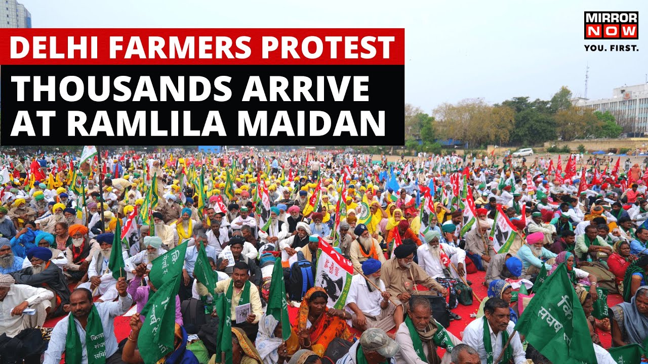Delhi Farmers Protest Today | Thousands Participate in 'Kisan Mahapanchayat 2023' At Ramlila Maidan
