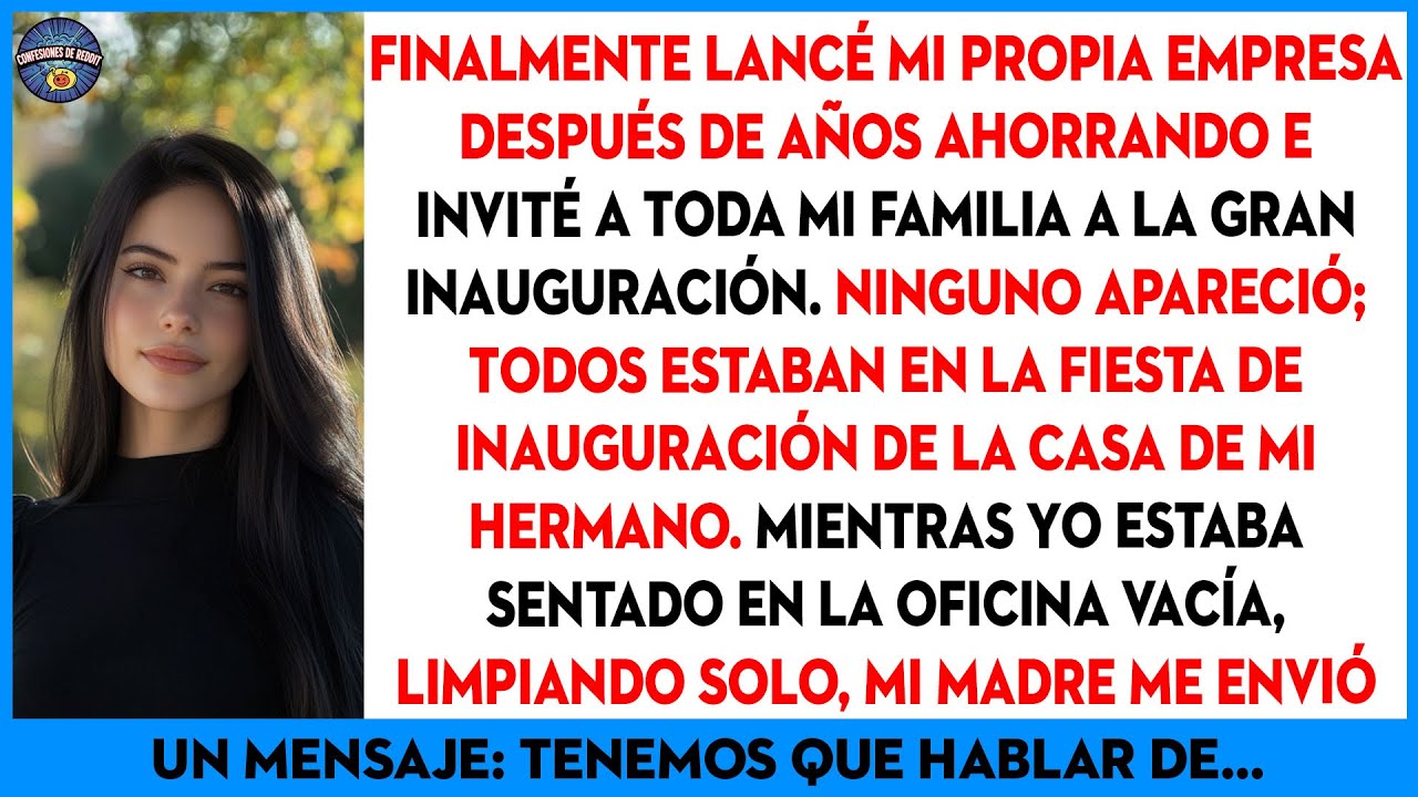 Mi Proyecto Empresarial Finalmente Se Lanza Después De Años De Ahorro, E Invité A Mis...