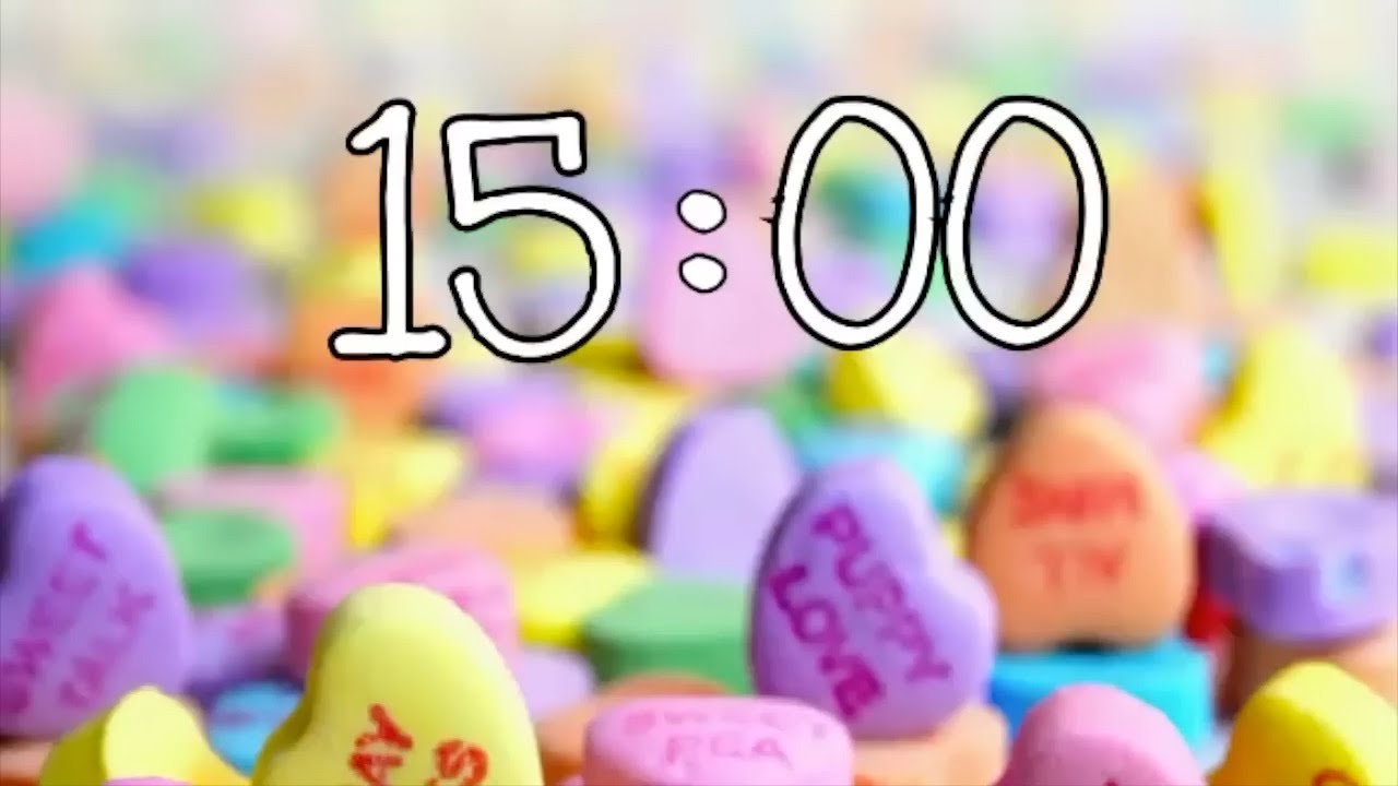 Valentine’s Day 15 Minute Countdown Timer With Music 🎵❤️ - NO ADS During the Video