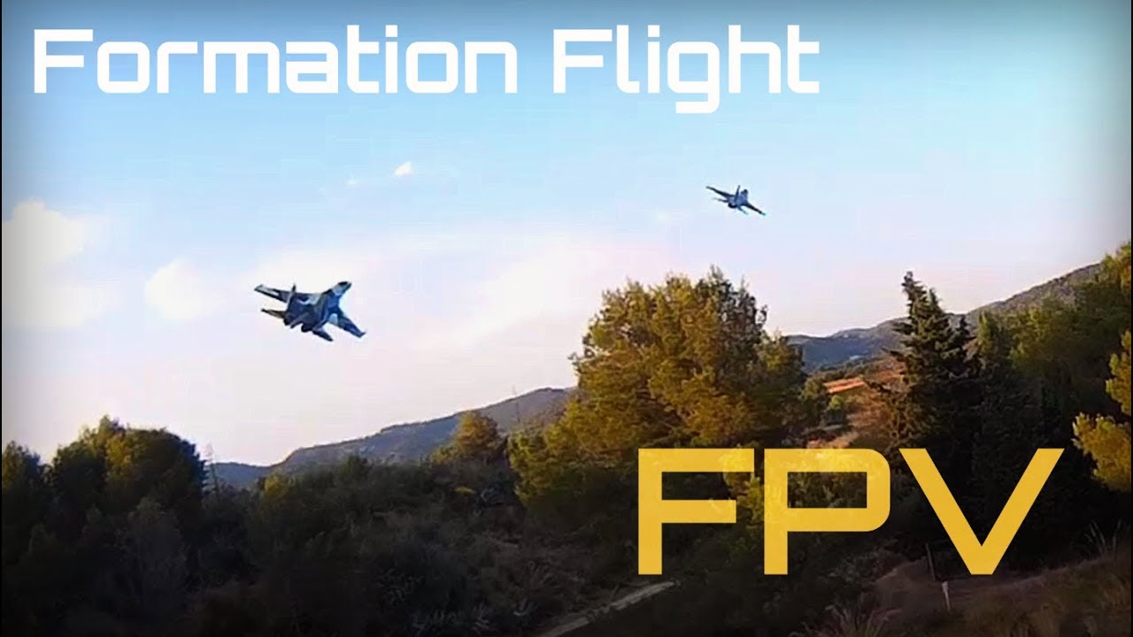 SU-35 / F-16 FPV Formation Flight, Air to Air Footage! - HD 50fps