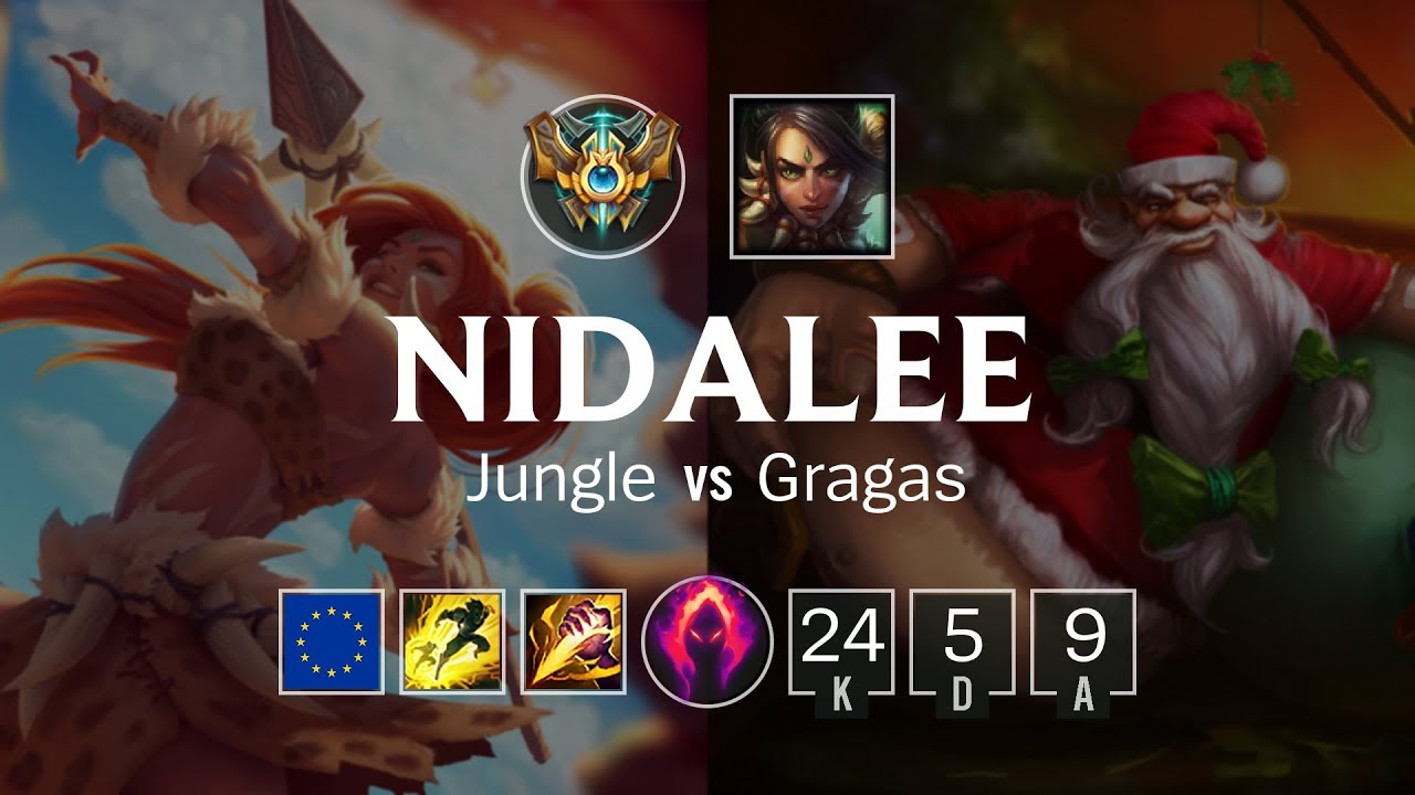 Nidalee Jungle vs Gragas - EUW Challenger Patch 8.23