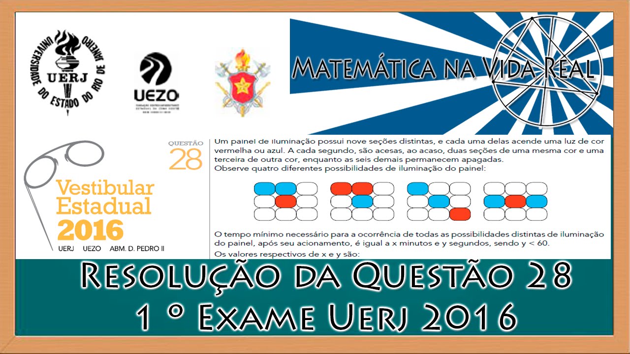 Resolução Questão 28 - 1º Exame de Qualificação Uerj 2016