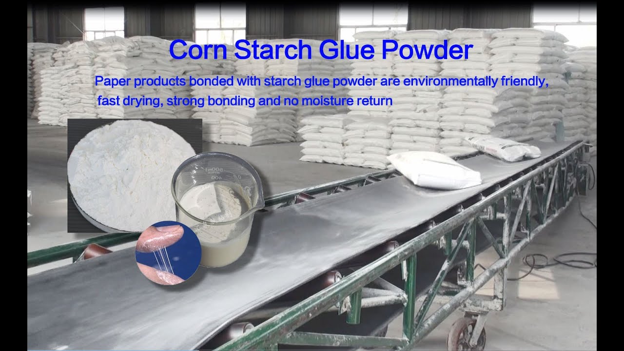Quick-dissolving starch powder for laminator to make paper boxes fast-drying bonding