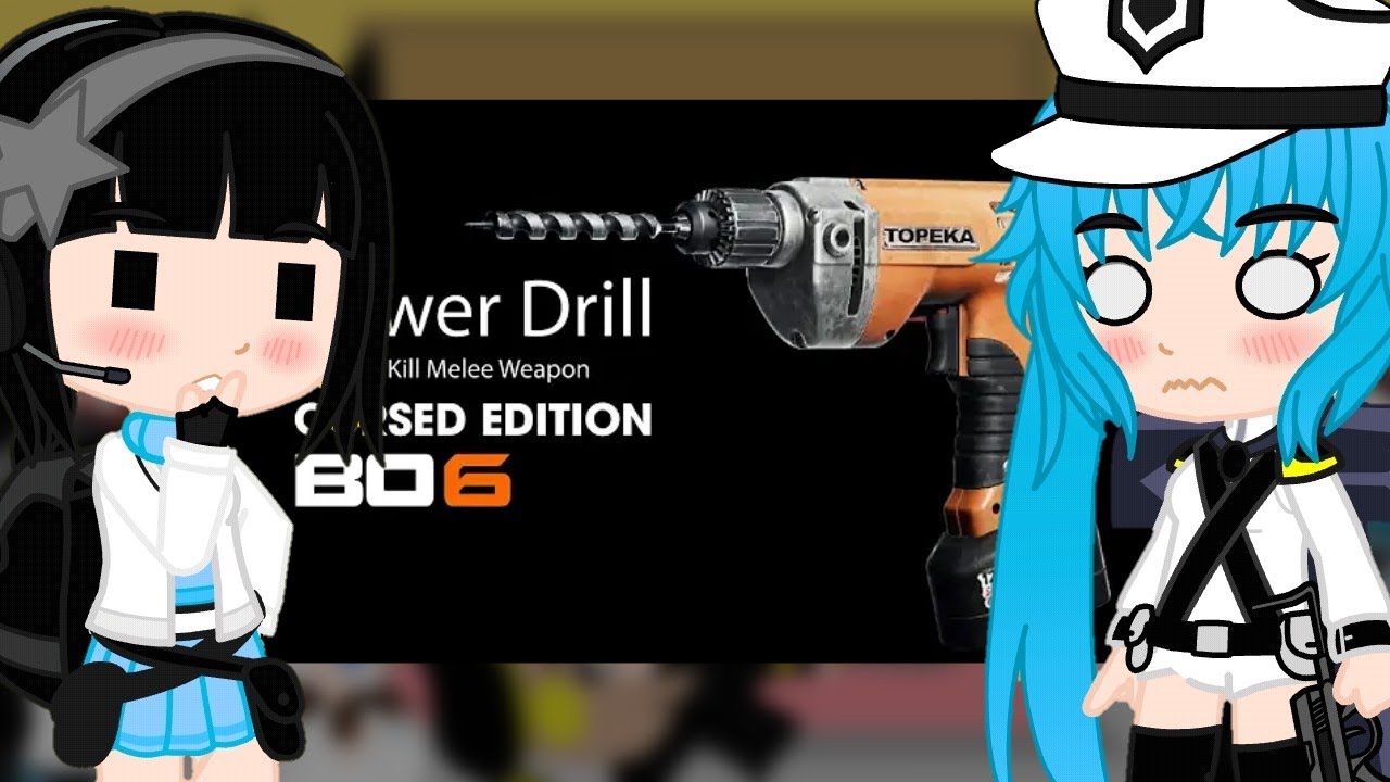 Nikke The Goddess Of Victory react to Cursed Guns | Power Drill Edition by SamClaymor