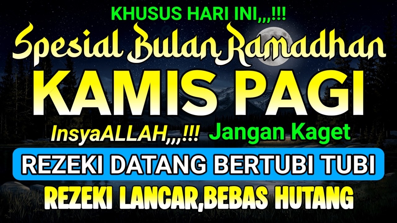 Putar Dzikir Ini,,,! DZIKIR MUSTAJAB PEMBUKA PINTU REZEKI, INSYAALLAH REZEKI DATANG BERTUBI TUBI...!