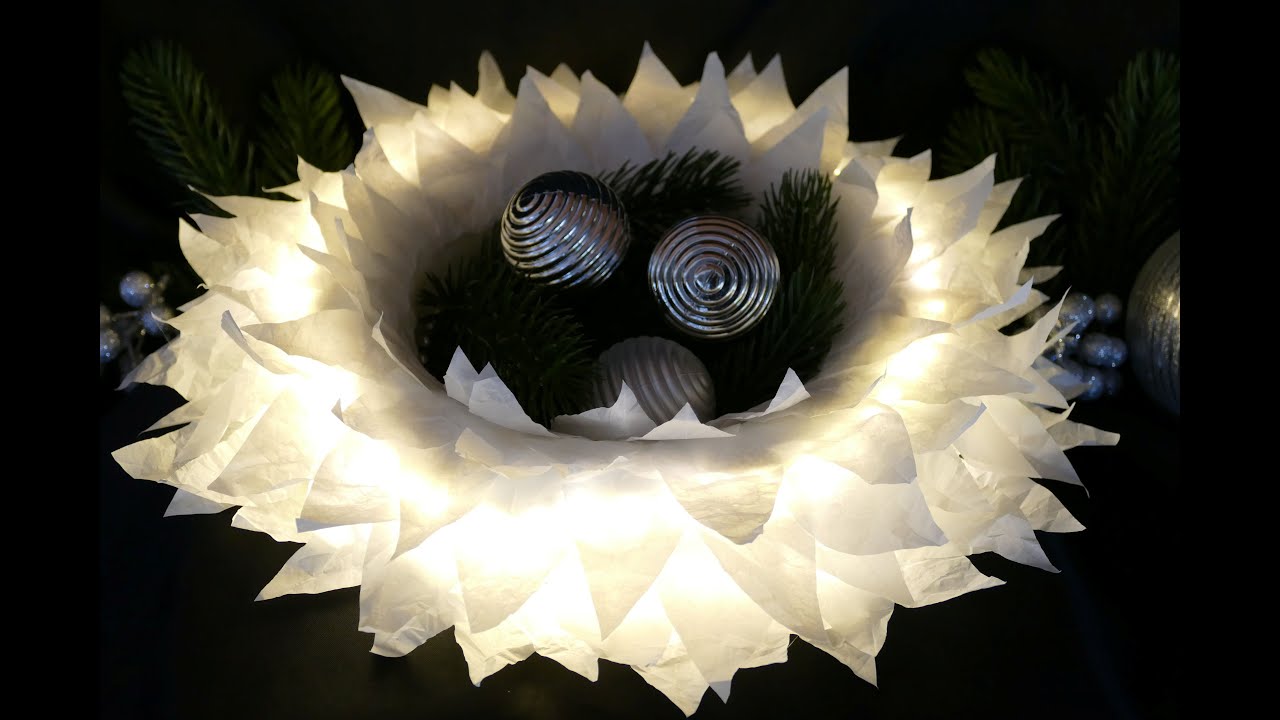 DIY Lichterkranz &ndash; DIY Weihnachtsdeko&ndash;DIY Tisch- und T&uuml;rdeko&ndash;DIY wreath of lights&ndash;Corona de luces