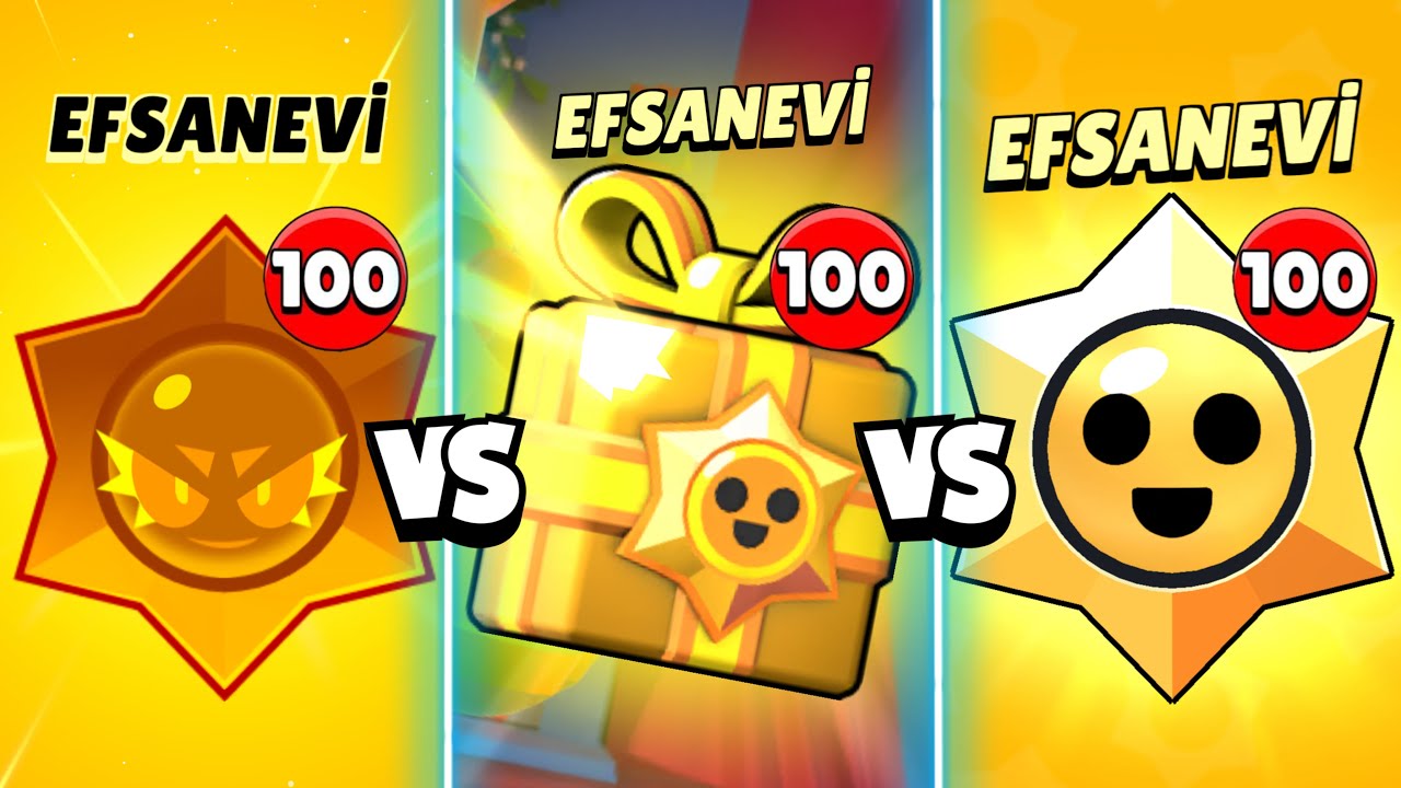 SIFIR HESAPTA 100 EFSANEVİ KAOS HEDİYESİ EFSANEVİ STARR HEDİYESİ VE HEDİYE KUTUSU AÇTIM! BRAWL STARS