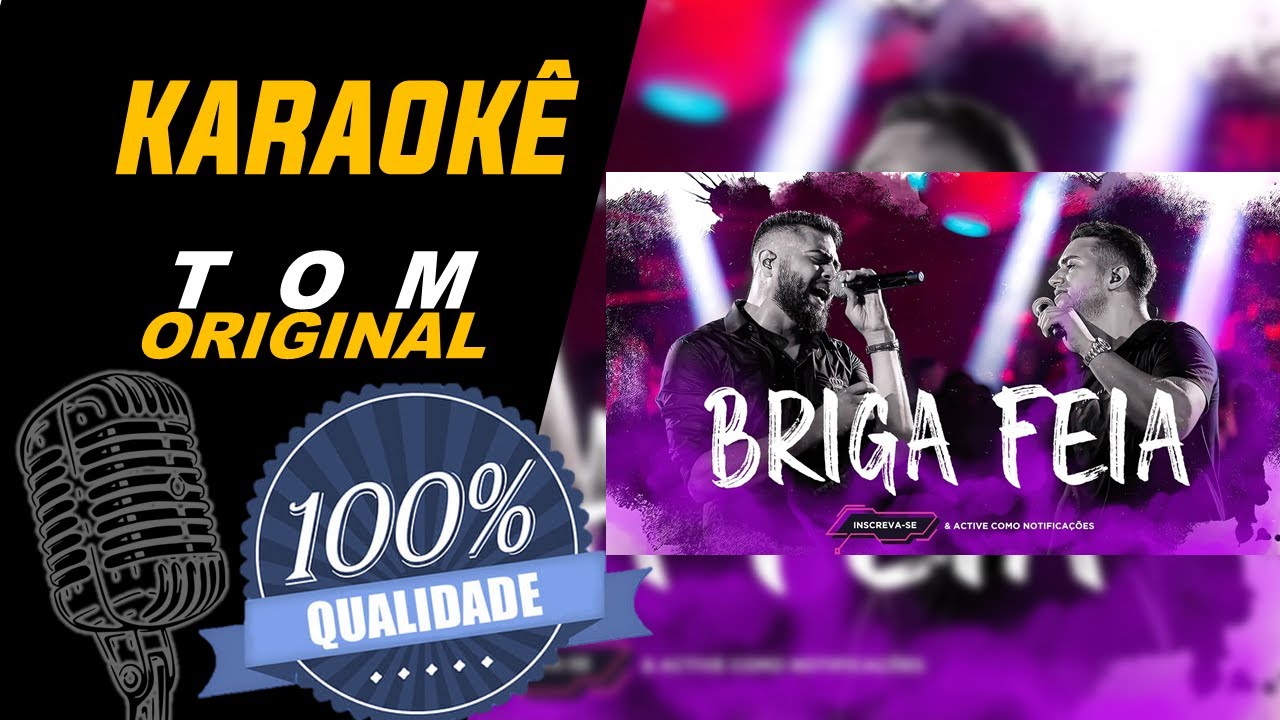 Briga Feia - Henrique & Juliano, Karaokê