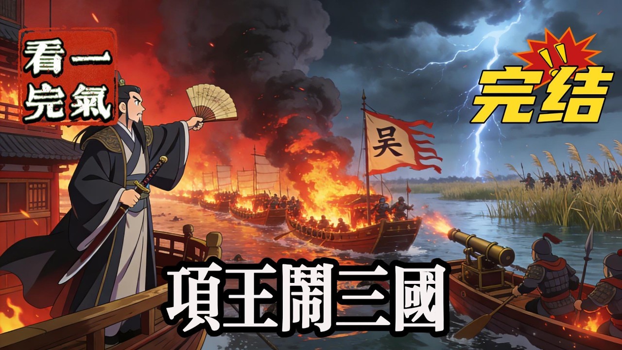 💥💥💥完结！《三国：项王闹三国》作者一个现代大学生，无意间吸收霸王的血精，穿越来到汉未异世。此时正值历史最动荡时候，农民军最大的运动，闹黄巾军。#三国 #漫画解说#穿越#有声漫画#爽文
