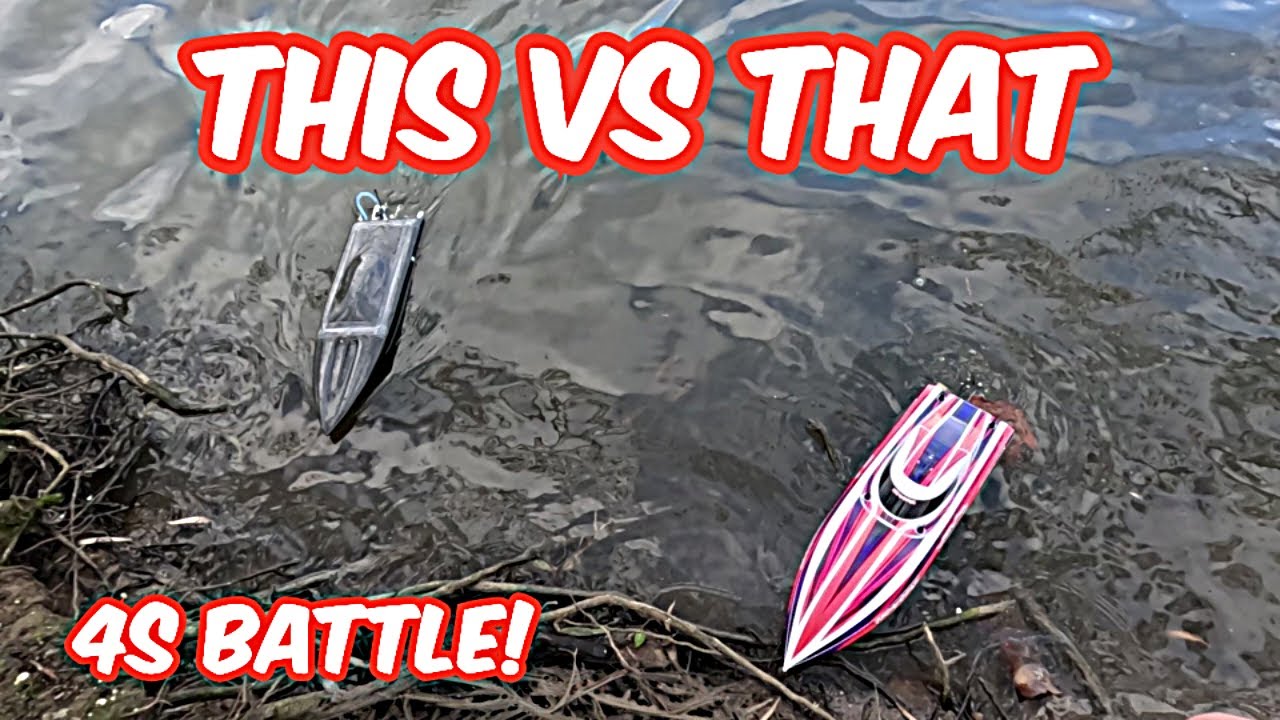 FAST 4s RC boats racing Traxxas Disruptor vs TFL Rocket