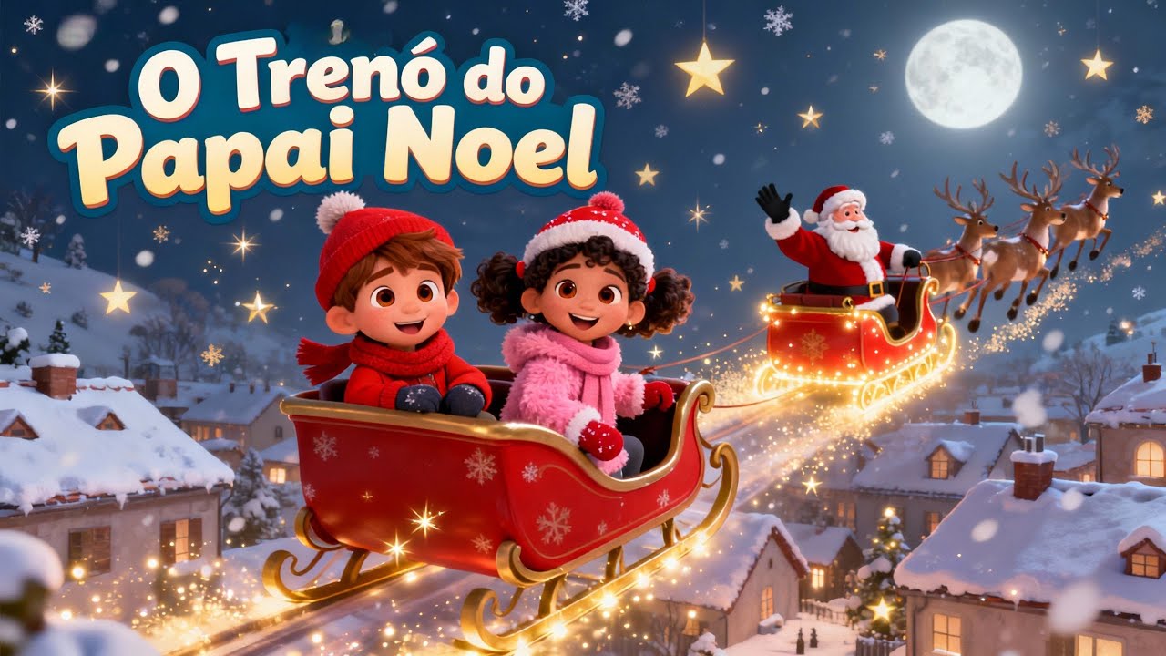 O Trenó do Papai Noel – Música Infantil de Natal | Canção Natalina para Crianças #natal #papainoel