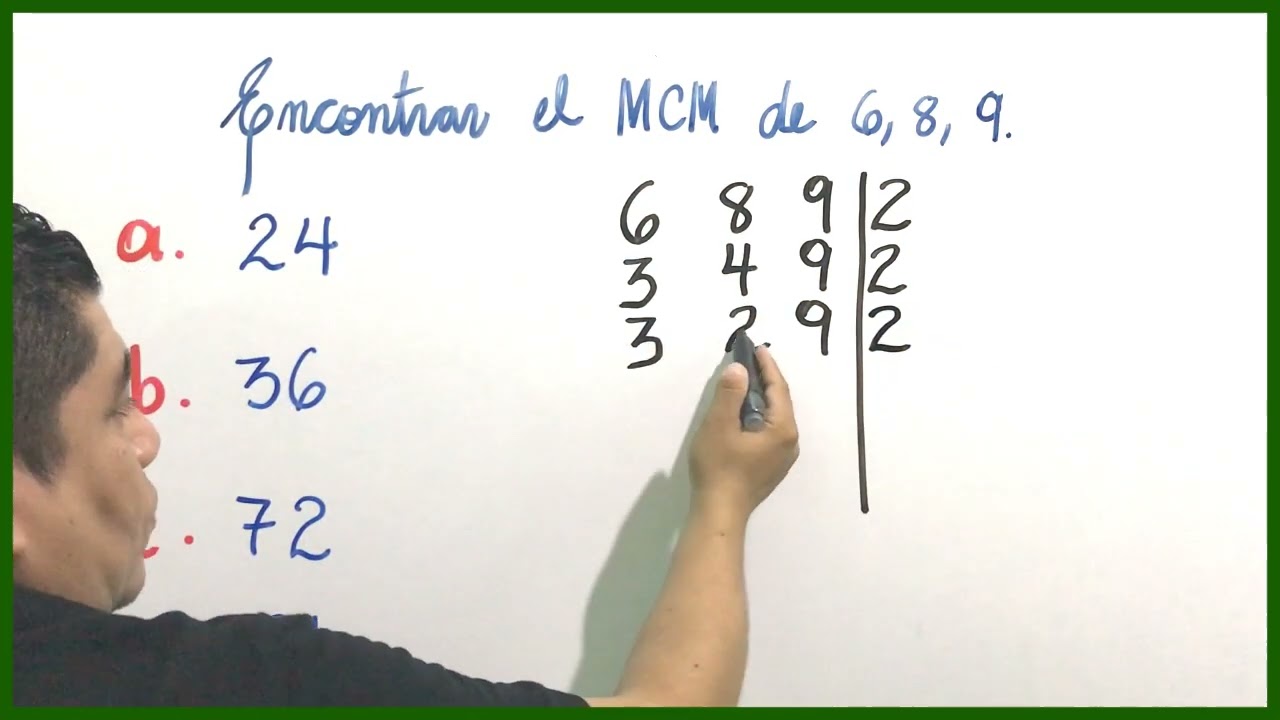 Pregunta tipo examen: encontrar el MCM