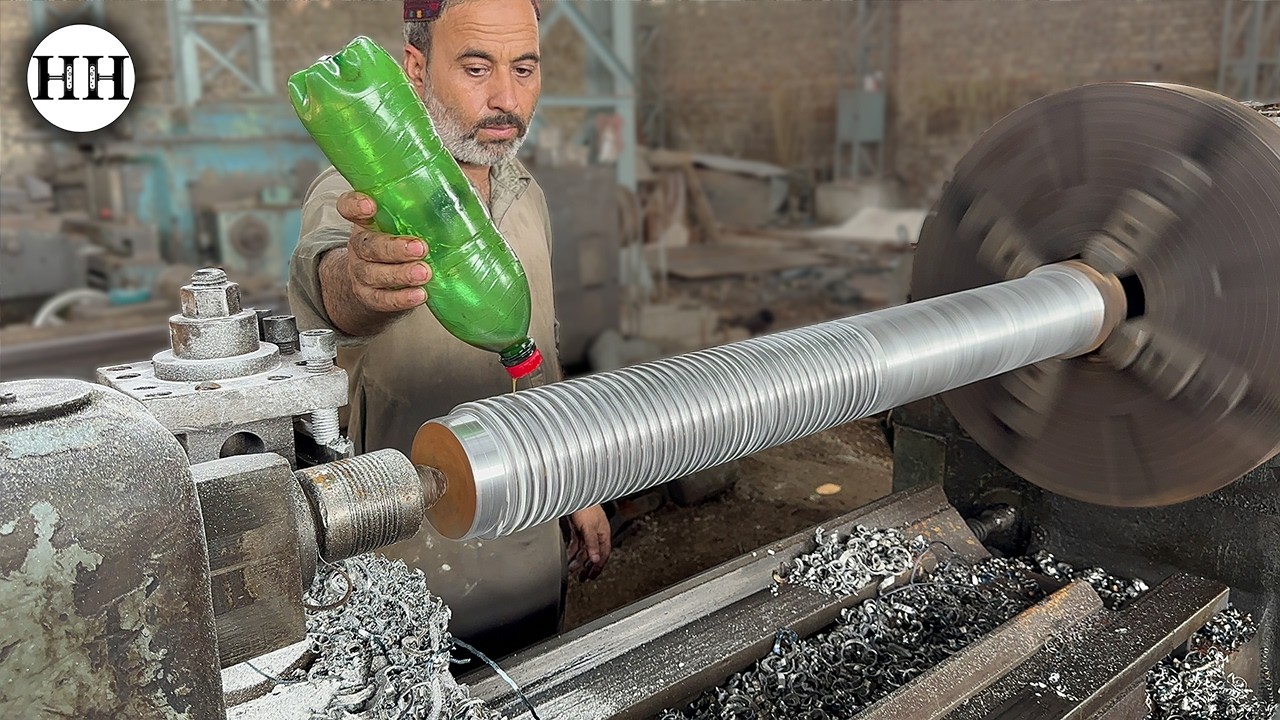 Incredible Machining process of Giant Nut & Bolt for Steel Mill Machinery