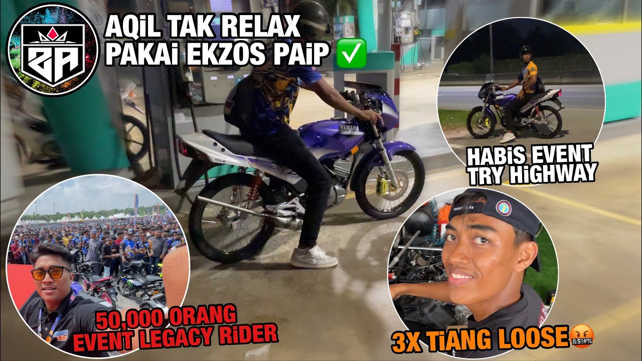 RXZ PASANG EKZOS PAiP | 50,000 ORANG HADiR EVENT LEGACY RiDER