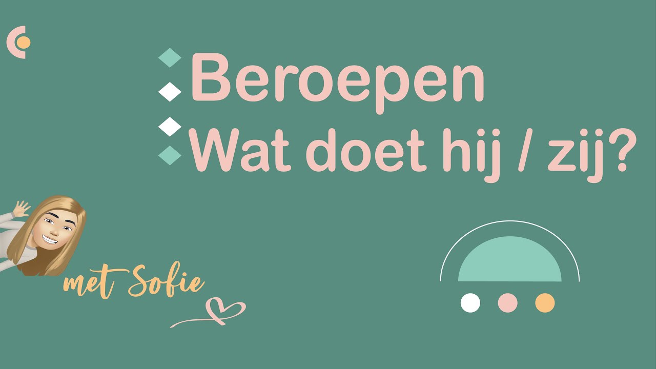 Beroepen - Wat doet hij/zij? (NT2 Breakthrough #NT2, A1, 1.1)