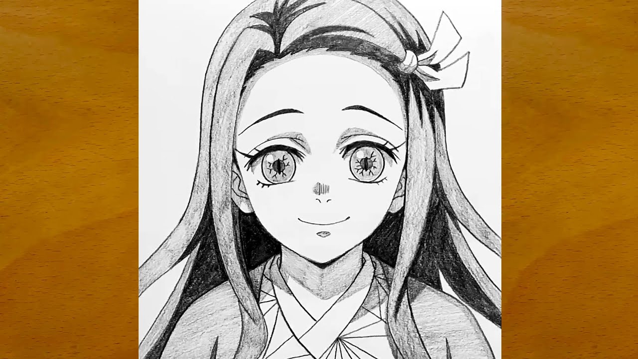 Anime Sketch || How to Draw Nezuko from Demon Slayer Step by Step