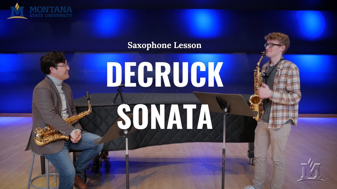 Decruck Sonata | Saxophone Lesson by Dr. Wonki Lee | Montana State University