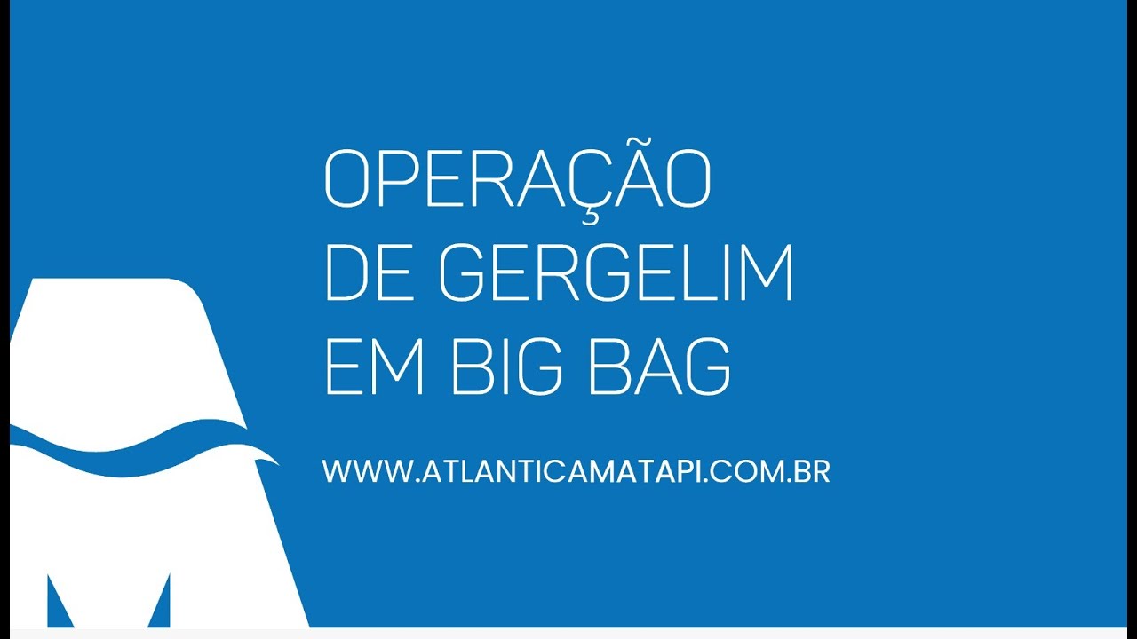 Operação de Gergelim em big bags