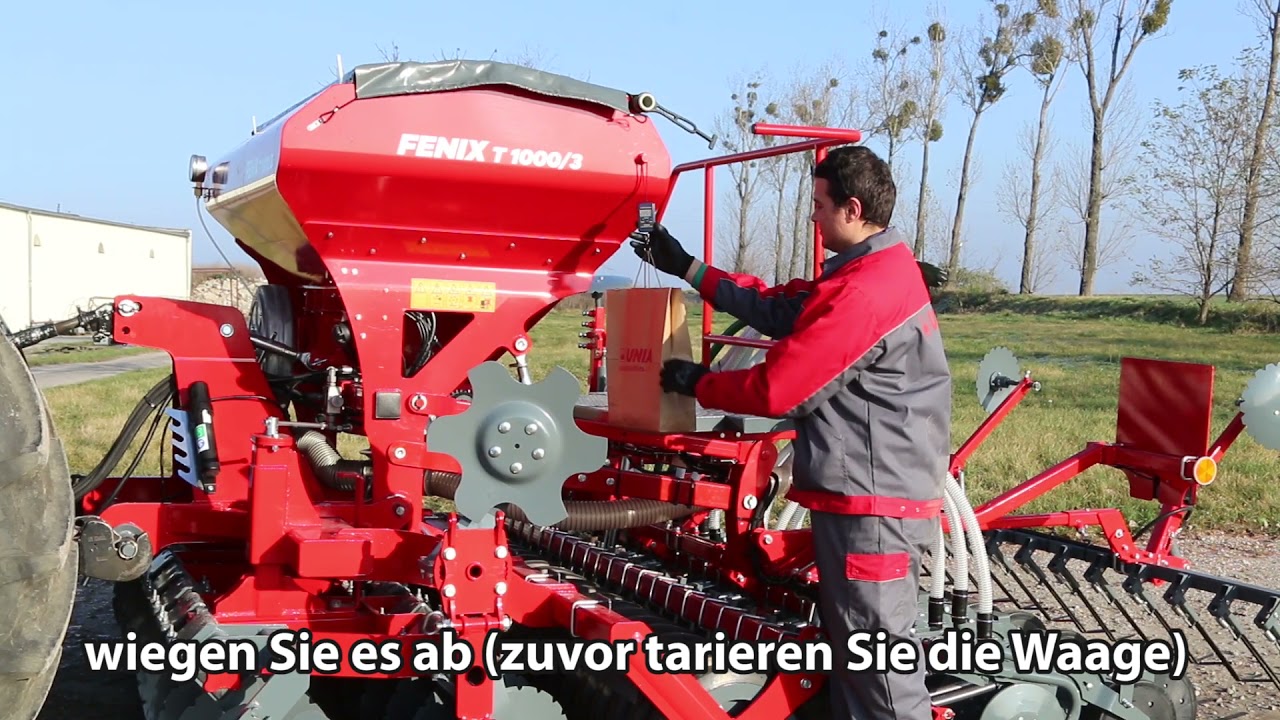 FENIX T1003 DE Bearbeitungs ‑ und Sämaschine UNIA FENIX T 1000 3 – Anleitung zur ersten Inbetriebnah